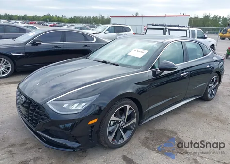 2021 Hyundai Sonata Sel Plus z USA, uszkodzony, nr VIN 5NPEJ4J27MH076866